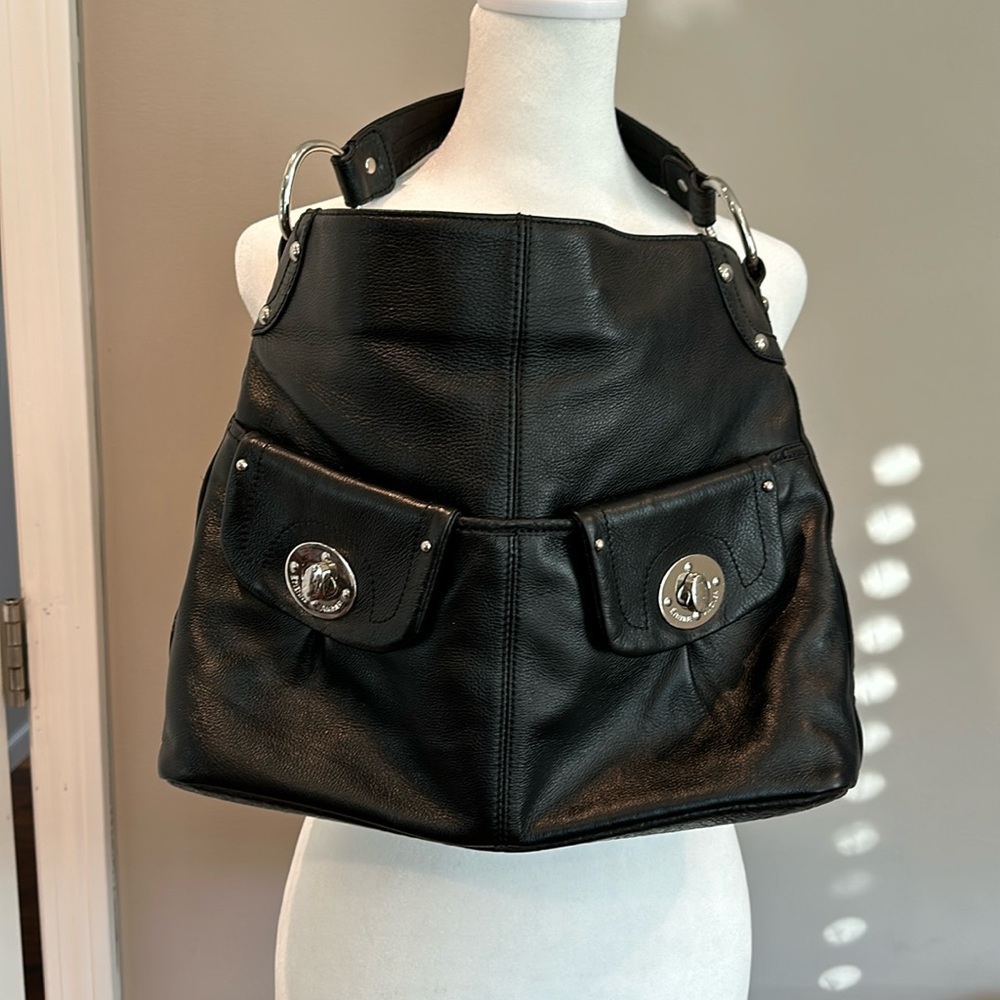 Vintage Etienne Aigner Black Leather Bag